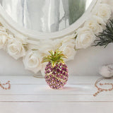 Maxbell Pineapple Trinket Box Decor Pineapple Decorative Box for Charm Rings Earring Pink