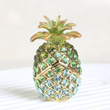 Maxbell Pineapple Trinket Box Decor Pineapple Decorative Box for Charm Rings Earring Green