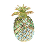 Maxbell Pineapple Trinket Box Decor Pineapple Decorative Box for Charm Rings Earring Green