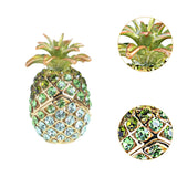 Maxbell Pineapple Trinket Box Decor Pineapple Decorative Box for Charm Rings Earring Green