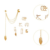 Maxbell 7x Ear Clip Earrings Trendy Bohemian Decor Charms for Wedding Prom Halloween