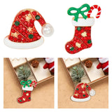 Christmas Brooch Pin Fashion Xmas Decoration Elegant Corsage Lapel Pin Badge Christmas Hat