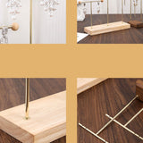Maxbell Earring Display Stand Jewelry Display Stand for Selling Tabletop T Bar Stand 2 Laywer Wood