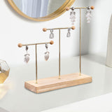 Maxbell Earring Display Stand Jewelry Display Stand for Selling Tabletop T Bar Stand 3 Laywer
