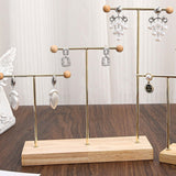 Maxbell Earring Display Stand Jewelry Display Stand for Selling Tabletop T Bar Stand 3 Laywer