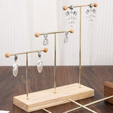 Maxbell Earring Display Stand Jewelry Display Stand for Selling Tabletop T Bar Stand 3 Laywer