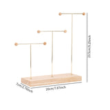 Maxbell Earring Display Stand Jewelry Display Stand for Selling Tabletop T Bar Stand 3 Laywer
