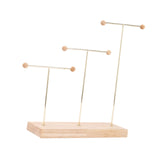 Maxbell Earring Display Stand Jewelry Display Stand for Selling Tabletop T Bar Stand 3 Laywer