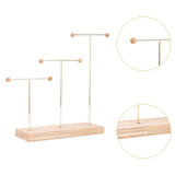 Maxbell Earring Display Stand Jewelry Display Stand for Selling Tabletop T Bar Stand 3 Laywer