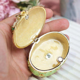 Maxbell Jewelry Box Alloy Tabletop Creative Treasure Case Decorative Box Trinket Box Green