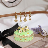 Maxbell Jewelry Box Alloy Tabletop Creative Treasure Case Decorative Box Trinket Box Green