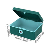 Maxbell Jewelry Box with Fingerprint Lock Jewelry Casket for Party Holidays Bathroom Single Layer Green