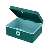 Maxbell Jewelry Box with Fingerprint Lock Jewelry Casket for Party Holidays Bathroom Single Layer Green