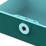 Maxbell Jewelry Box with Fingerprint Lock Jewelry Casket for Party Holidays Bathroom Single Layer Green