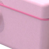 Maxbell Jewelry Box with Fingerprint Lock Jewelry Casket for Party Holidays Bathroom Double Layer Pink