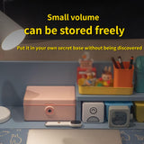 Maxbell Jewelry Box with Fingerprint Lock Jewelry Casket for Party Holidays Bathroom Double Layer Pink