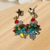 Christmas Tree Earrings Christmas Earrings for Christmas Wedding Anniversary Star