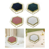 Maxbell Rings Display Tray Showcase Props Ear Studs Organizer for Dresser Store Shop Pink