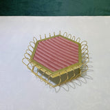 Maxbell Rings Display Tray Showcase Props Ear Studs Organizer for Dresser Store Shop Pink