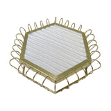Maxbell Rings Display Tray Showcase Props Ear Studs Organizer for Dresser Store Shop White