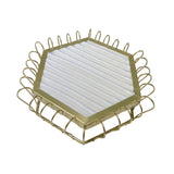 Maxbell Rings Display Tray Showcase Props Ear Studs Organizer for Dresser Store Shop White