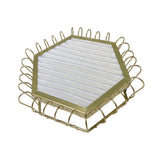 Maxbell Rings Display Tray Showcase Props Ear Studs Organizer for Dresser Store Shop White