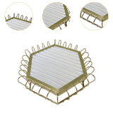 Maxbell Rings Display Tray Showcase Props Ear Studs Organizer for Dresser Store Shop White