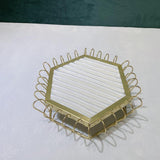 Maxbell Rings Display Tray Showcase Props Ear Studs Organizer for Dresser Store Shop White