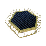 Maxbell Rings Display Tray Showcase Props Ear Studs Organizer for Dresser Store Shop Black