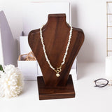 Wooden Necklace Holder Pendant Chain Display Bust for Selling Showcase Gifts