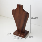 Wooden Necklace Holder Pendant Chain Display Bust for Selling Showcase Gifts