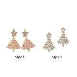 Christmas Tree Earrings for Valentines Day Gifts for Her Graduation Birthday Style A