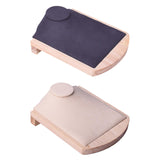 Maxbell Necklace Display Stand Shelf Jewelry Organizer for Showcase Tabletop Bedroom Gray