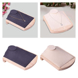 Maxbell Necklace Display Stand Shelf Jewelry Organizer for Showcase Tabletop Bedroom Gray