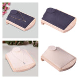 Maxbell Necklace Display Stand Shelf Jewelry Organizer for Showcase Tabletop Bedroom Gray