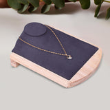 Maxbell Necklace Display Stand Shelf Jewelry Organizer for Showcase Tabletop Bedroom Gray