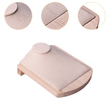 Maxbell Necklace Display Stand Shelf Jewelry Organizer for Showcase Tabletop Bedroom Beige