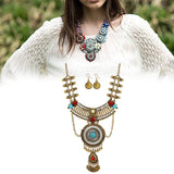 Women Necklace Fashion Charm Pendant for Turkish Tribe Bride Dancing Wedding