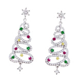 Christmas Earrings Stud Earrings for Xmas Costume Outfit Accessories Holiday Xmas Tree