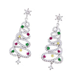 Christmas Earrings Stud Earrings for Xmas Costume Outfit Accessories Holiday Xmas Tree