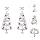 Christmas Earrings Stud Earrings for Xmas Costume Outfit Accessories Holiday Xmas Tree