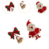 Christmas Earrings Stud Earrings for Xmas Costume Outfit Accessories Holiday Santa and Bell