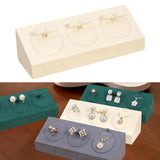 Maxbell Jewelry Display Stand Earrings Display Stand for Live Broadcast Shop Dresser Beige