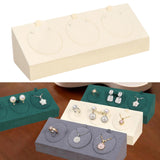 Maxbell Pendant Display Stand 3 Positions Jewelry Display Stand for Home Use Selling Beige