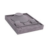 Maxbell Jewelry Organizer Tray for Necklace Rings Bracelet Earrings for Presentation Gray