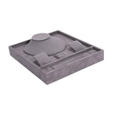 Maxbell Jewelry Organizer Tray for Necklace Rings Bracelet Earrings for Presentation Gray