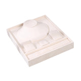 Maxbell Jewelry Organizer Tray for Necklace Rings Bracelet Earrings for Presentation Beige White
