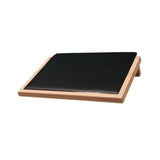 Bamboo Jewelry Display Tray Display Stand Crafts for Countertop Desktop Show Large Black