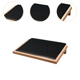 Bamboo Jewelry Display Tray Display Stand Crafts for Countertop Desktop Show Large Black