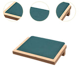 Bamboo Jewelry Display Tray Stand Handcraft Soft for Show Dresser Displaying Small Green